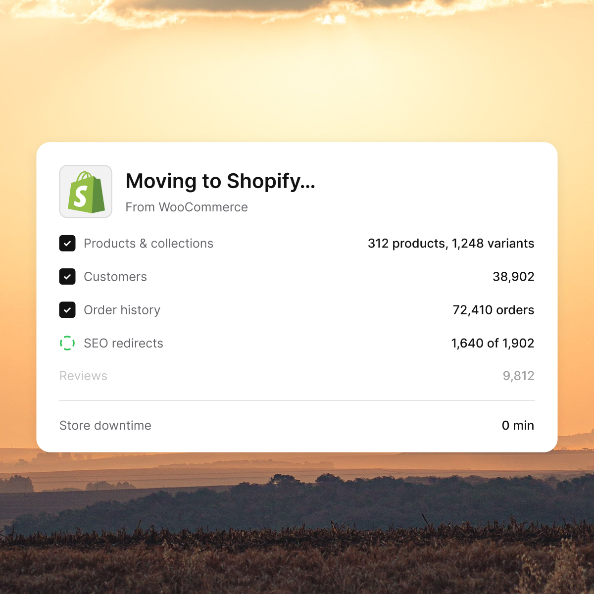 Shopify ecommerce migration